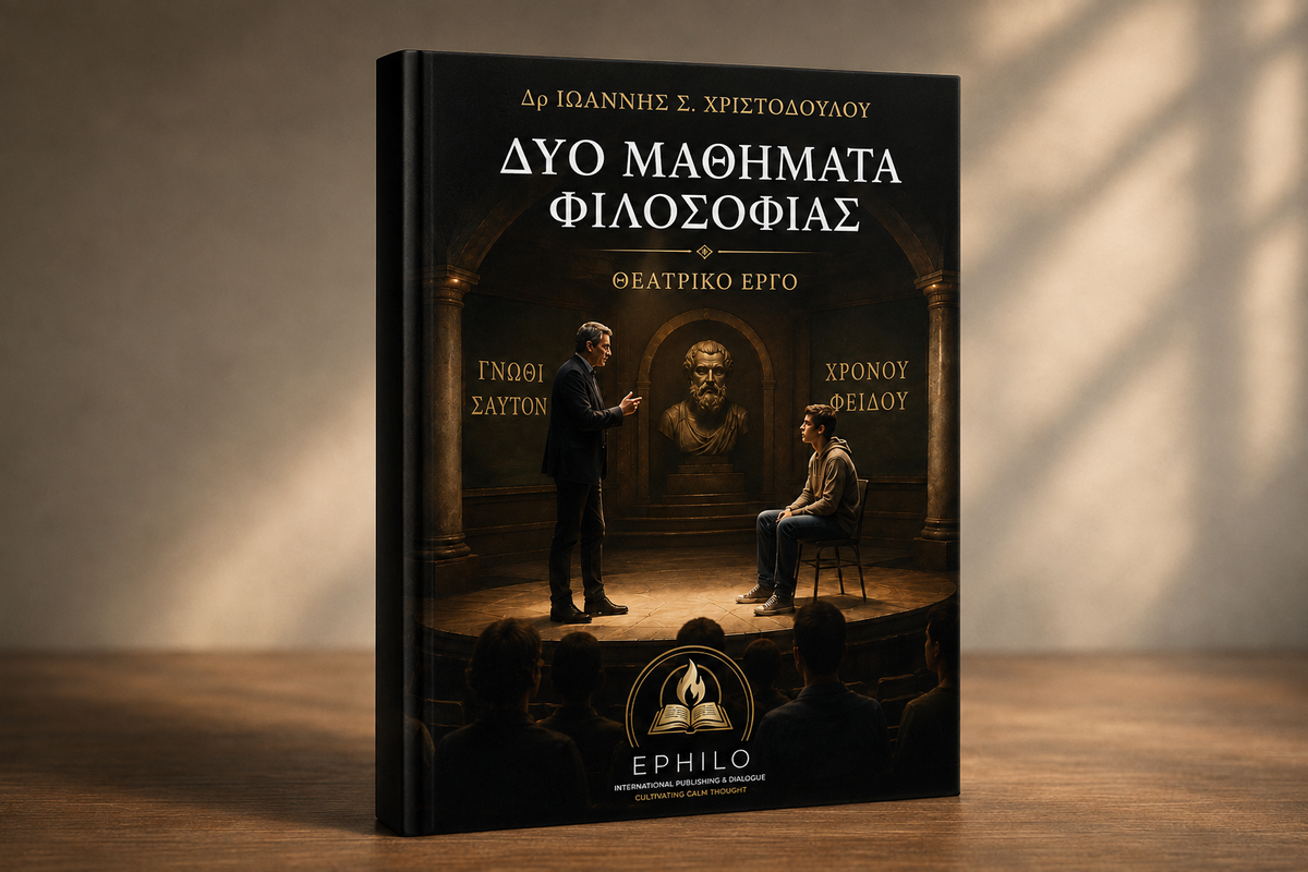 Τρισδιάστατη παρουσίαση του βιβλίου ΔΥΟ ΜΑΘΗΜΑΤΑ ΦΙΛΟΣΟΦΙΑΣ, EPHILO